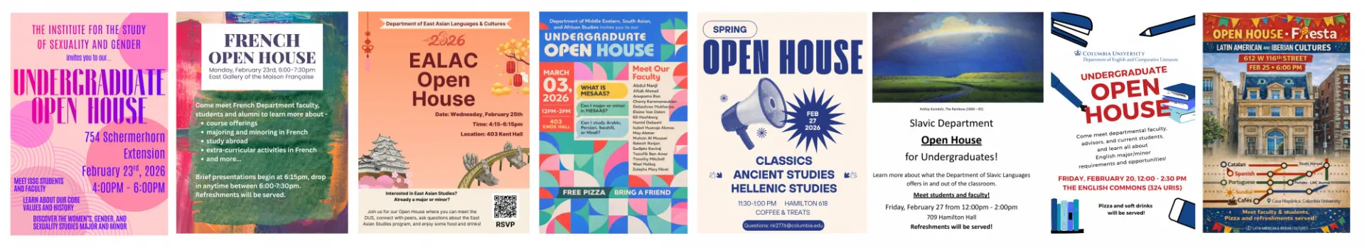 Humanities Week Open Houses