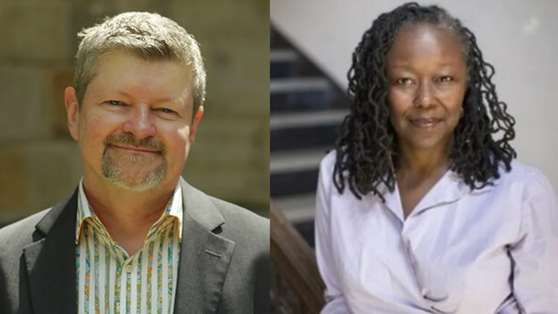 Photo of Professors George Chauncey and Farah Jasmine Griffin 