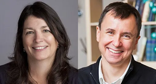 Photo of Professors Maureen Raymo and Andrei Okounkov 