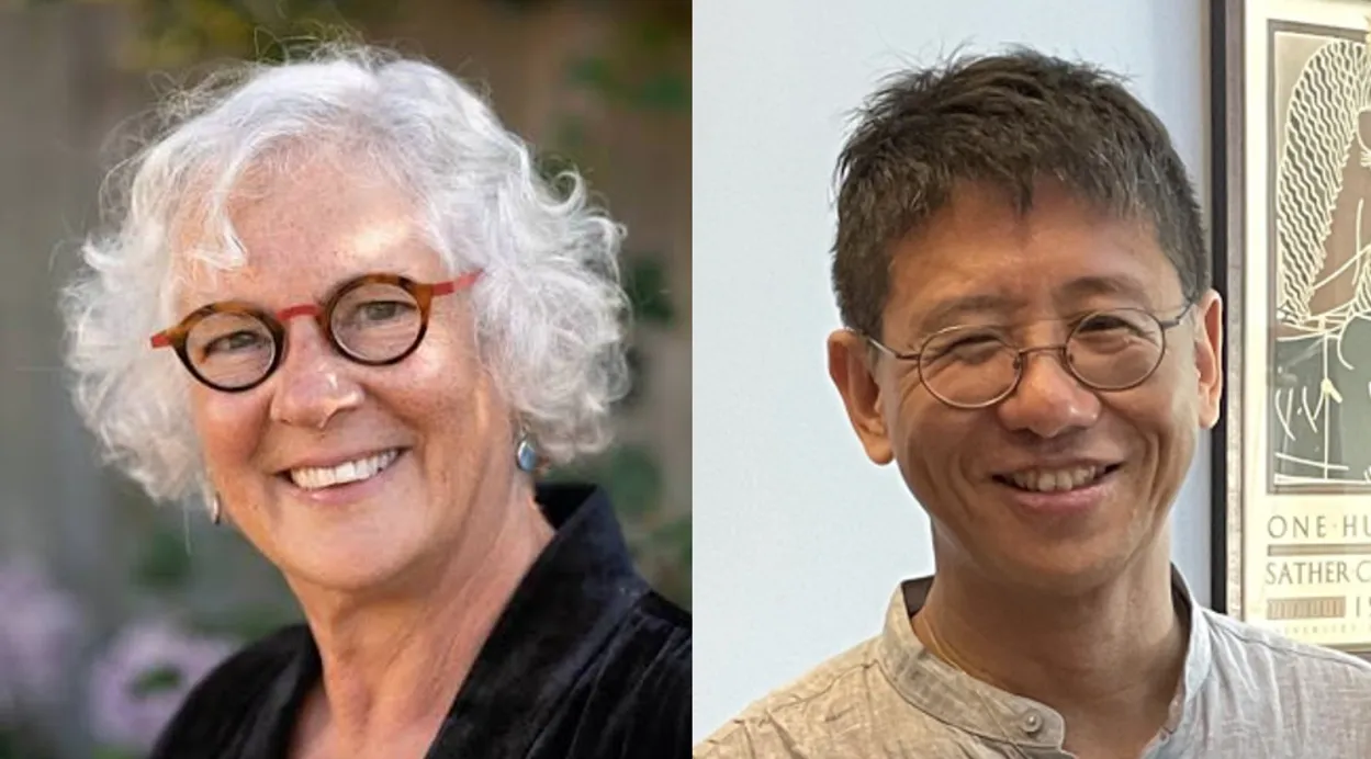 Photo of Professors Lila Abu-Lughod and John Ma 