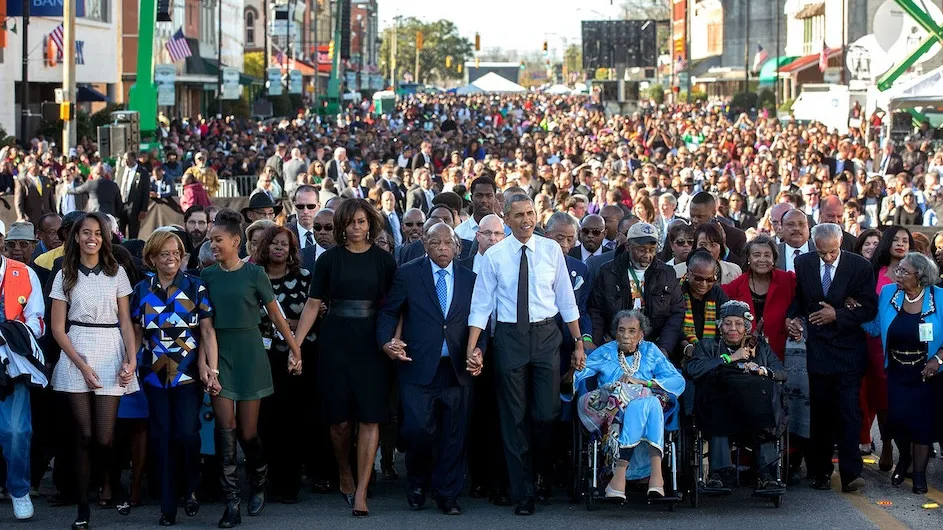 Photo of Obamas