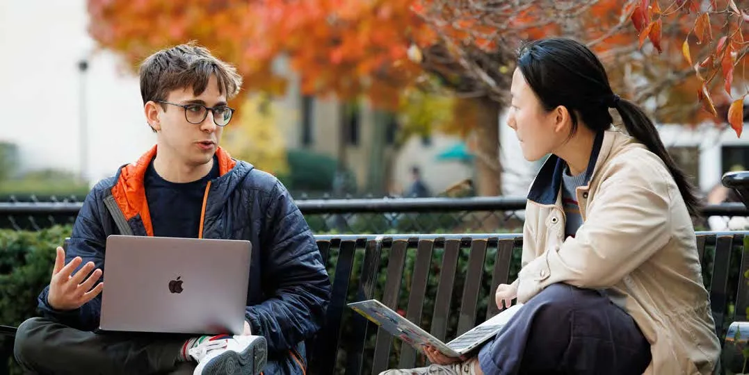 Two Student Conversing
